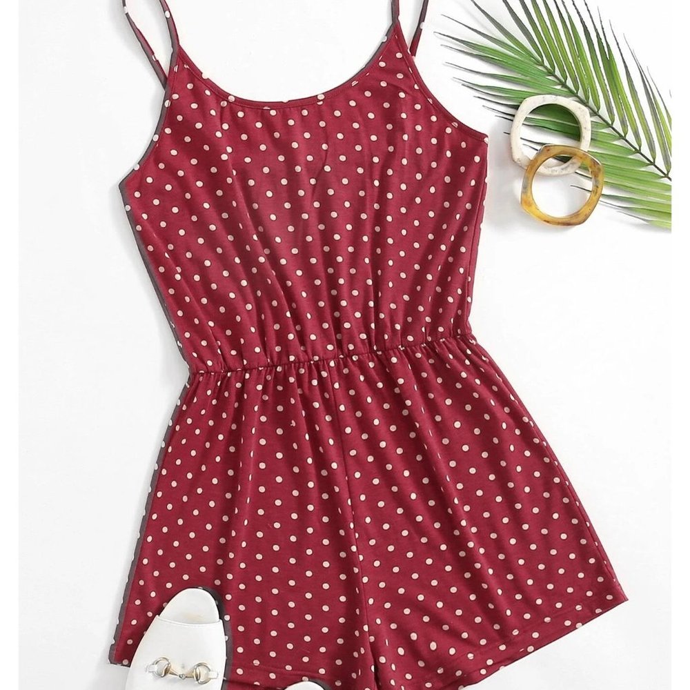 Sale 🎉NEW! Size 6, 10 or 12 Polka Dot Cami Romper